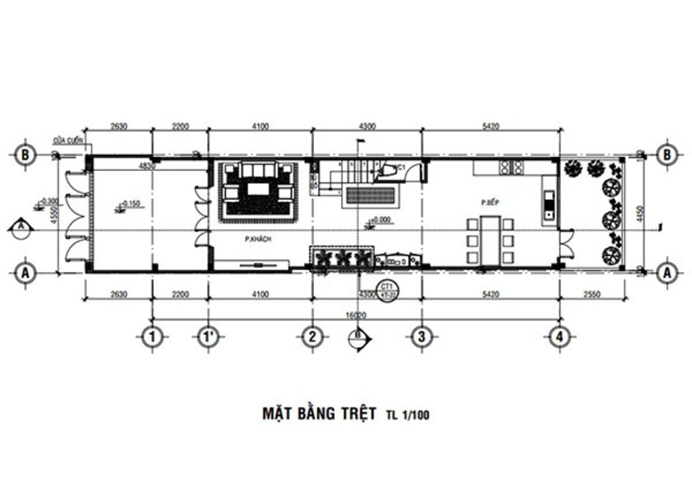 Nhà 2 tầng 4x16 hiện đại, sang trọng