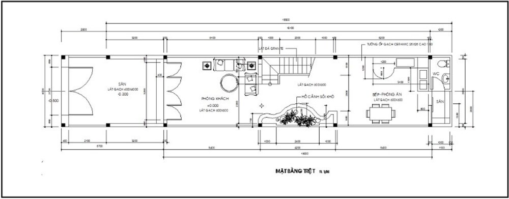 Thiết kế nhà 4x16m cao cấp, tiện nghi