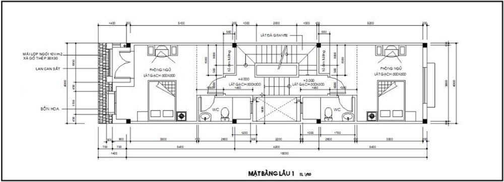 Thiết kế nhà 4x16m cao cấp, tiện nghi