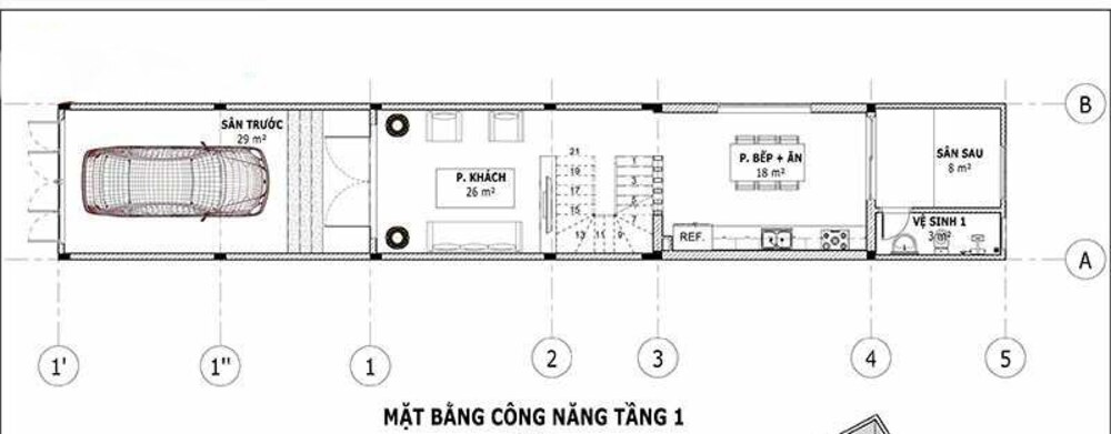 Mẫu thiết kế nhà phố 4x16m theo phong cách tối giản