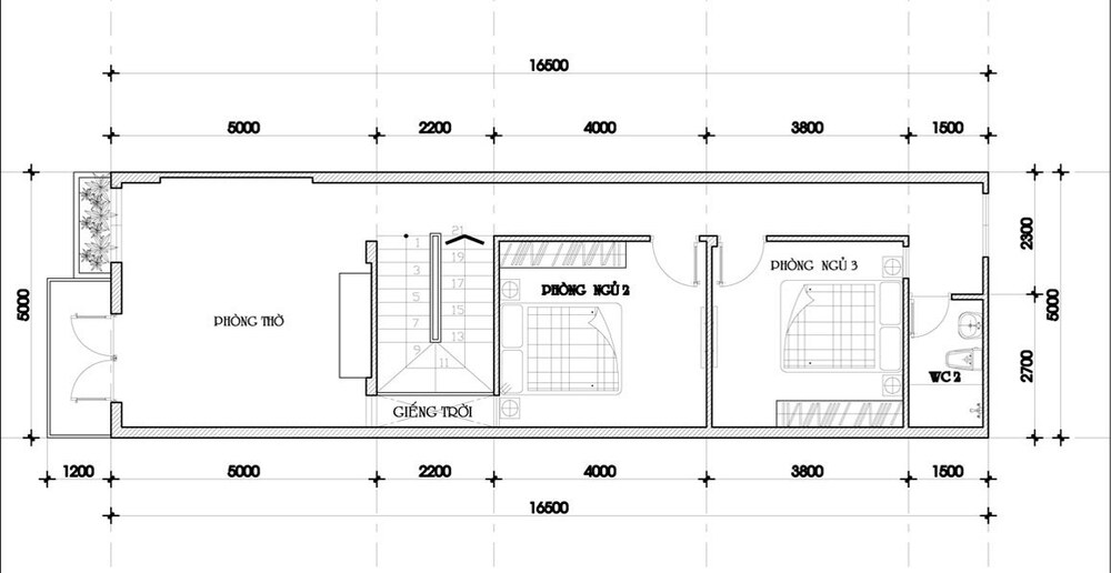 Mẫu thiết kế nhà phố 5x17 phong cách tối giản