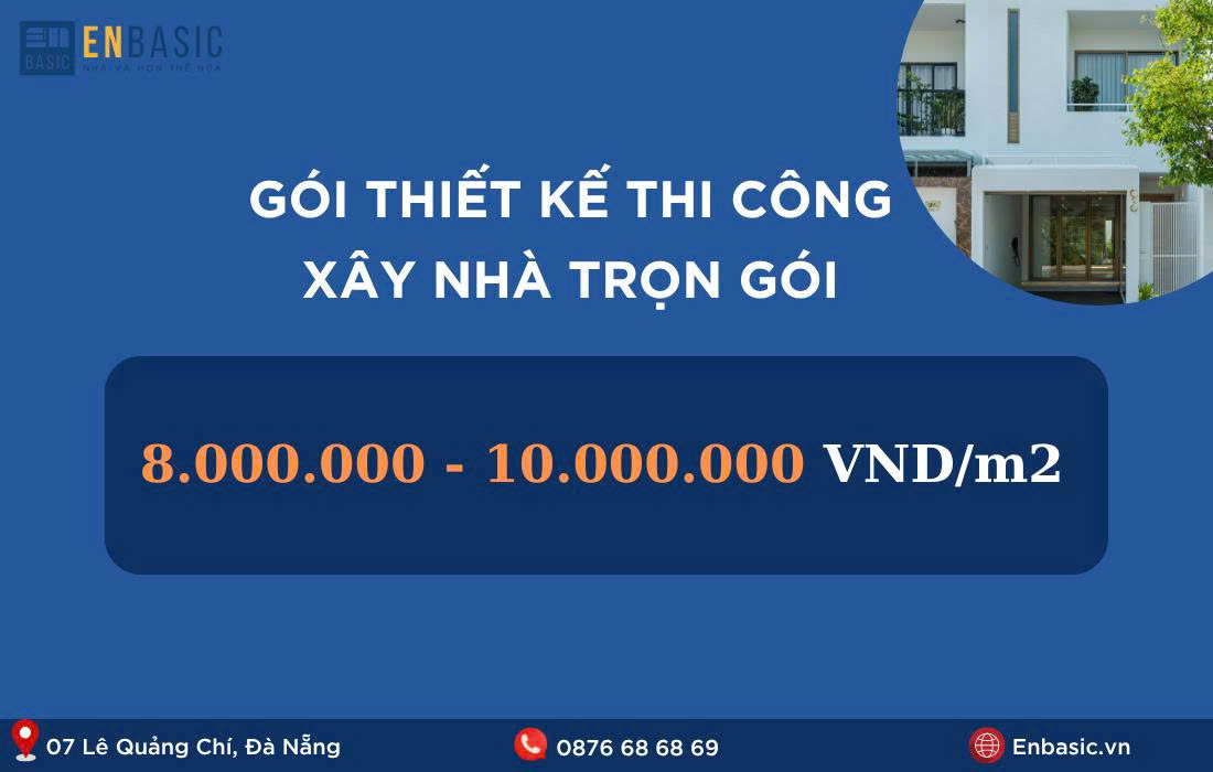 giá thiết kế thi công xây nhà trọn gói
