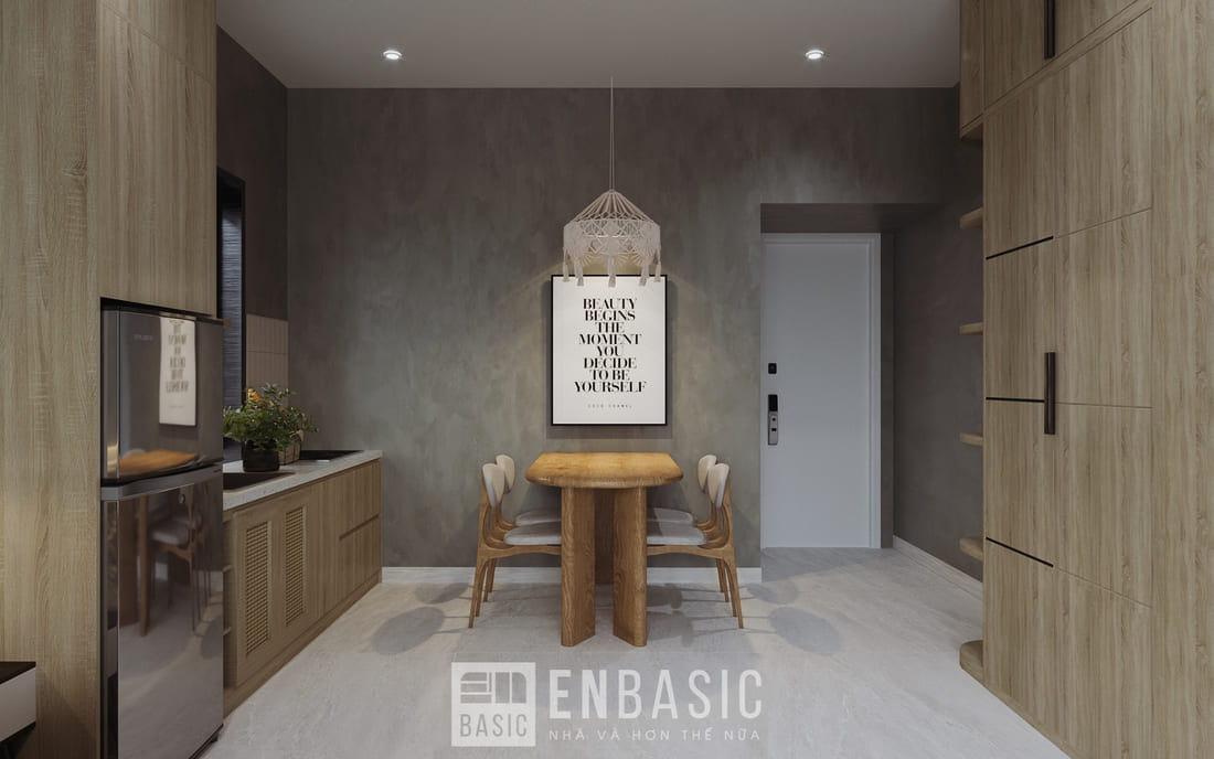 Nội thất nhà bếp tông màu xám