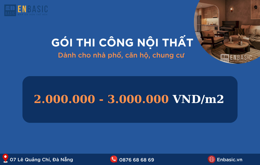giá thi công nội thất Đà Nẵng