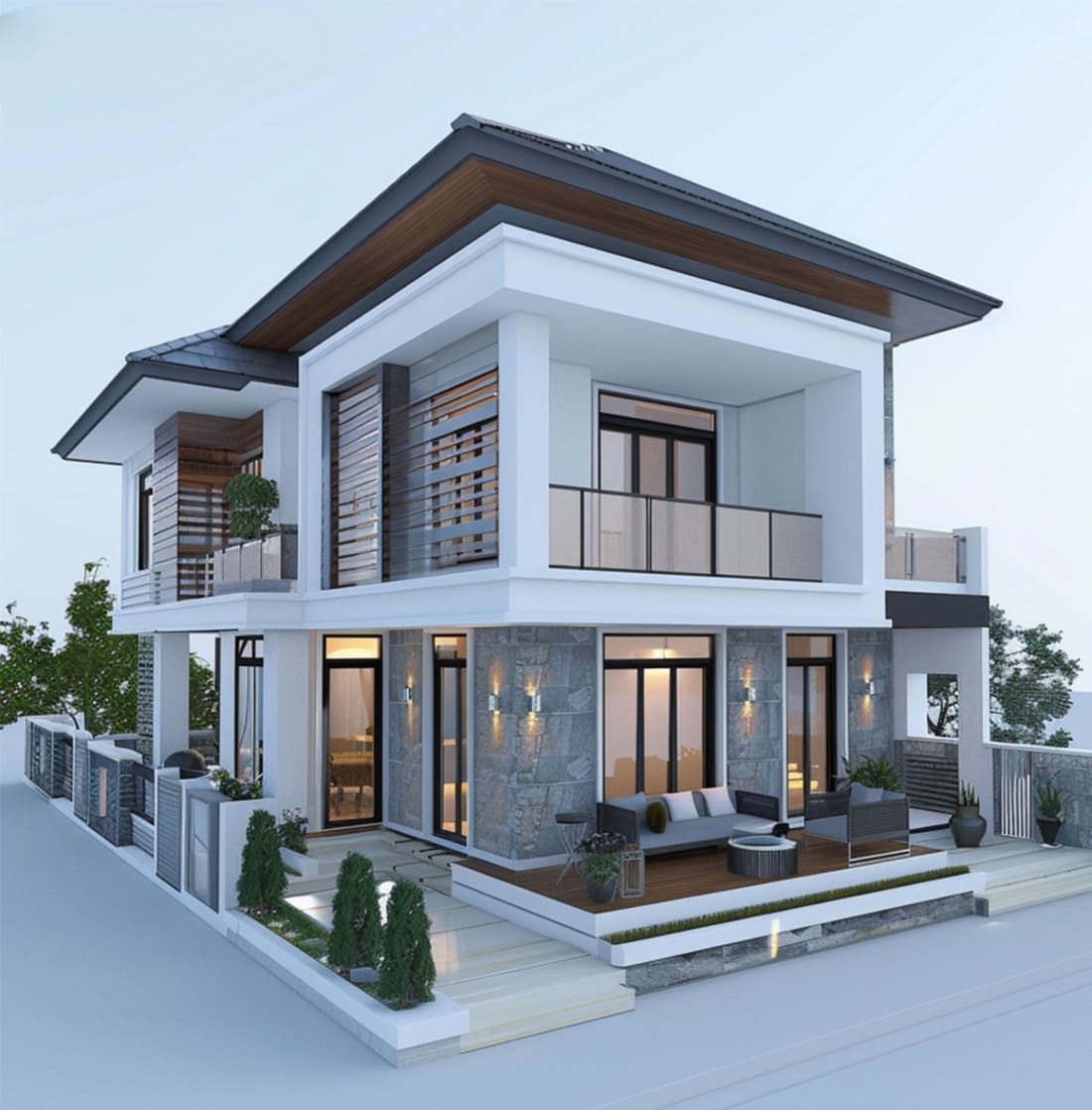 Chi phí xây dựng nhà vuông 2 tầng phù hợp với ngân sách phổ thông