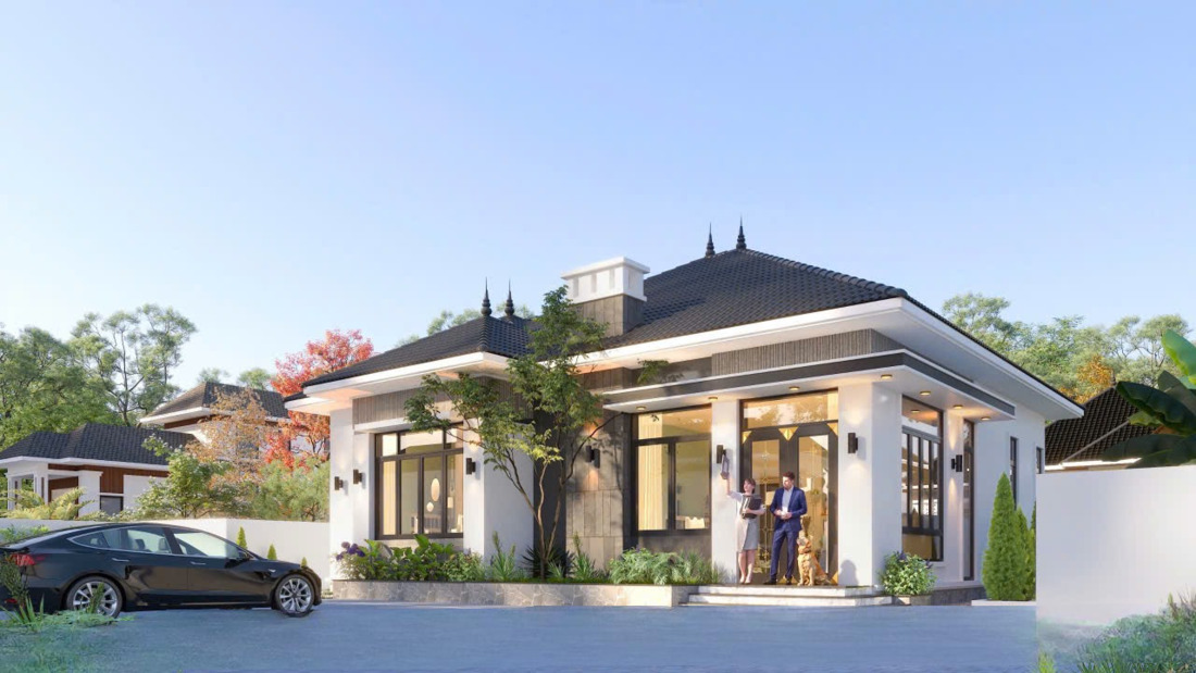 Nhà vuông đẹp, sang trọng
