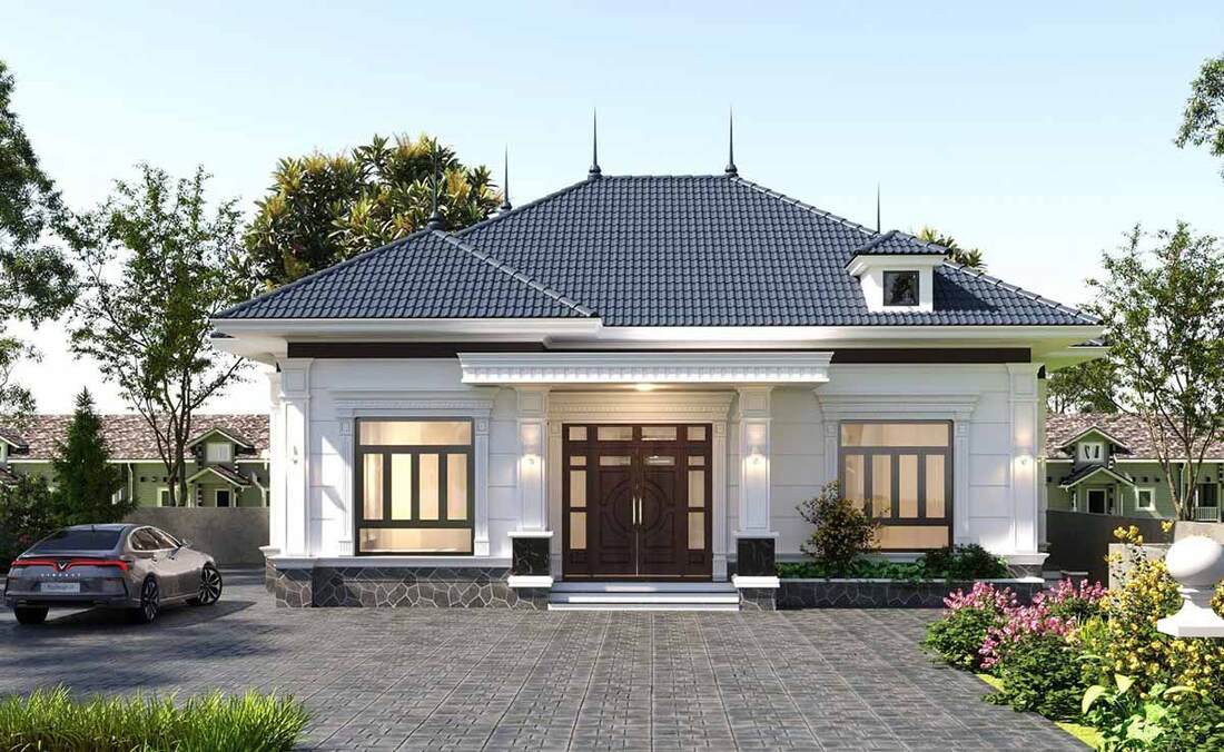  Nhà vuông với tông màu trung tính