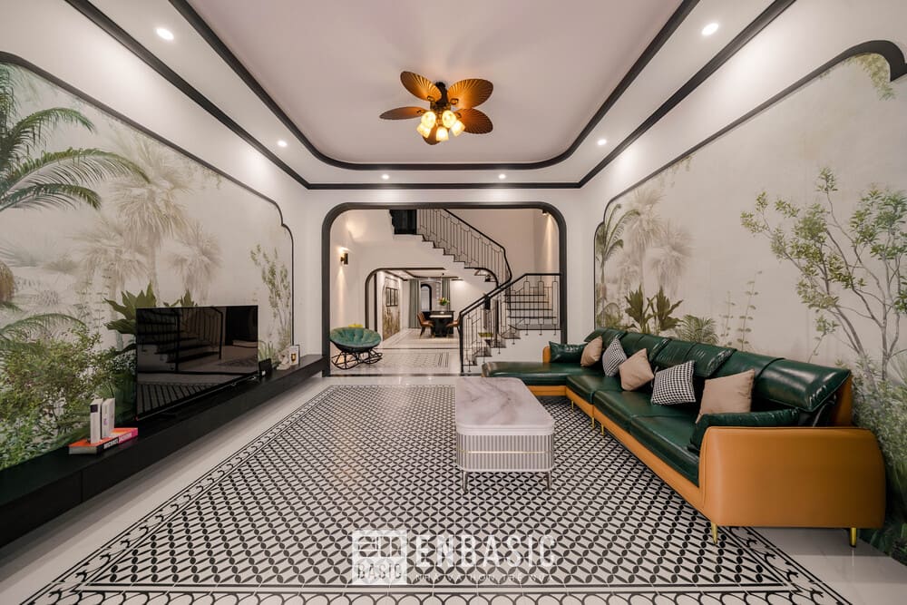 Cải tạo nhà ống 2 tầng theo phong cách Indochine